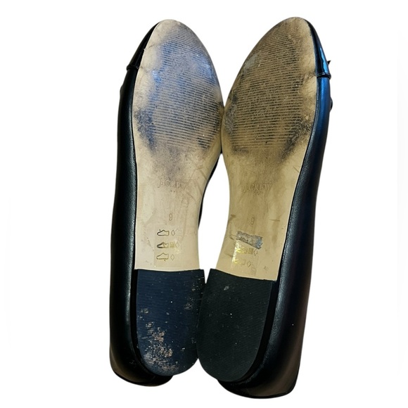 J. Crew Factory Classic black faux leather cap toe ballet flats - Picture 8 of 9